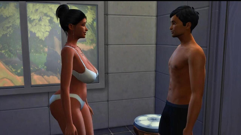 NaughtyPlayz: 帮助我的继母打扫浴室