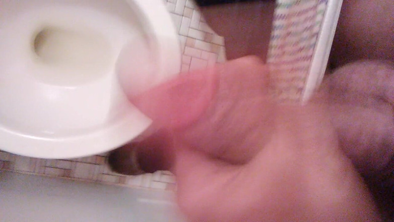 LilTaste: POV Transgirl Cumming at Camera While Pissing on Hand