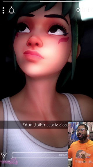 L6RD7BLU3 FUTA: Versaute transgender-witwenmacherin wichst in ihrem büro, während trans kiriko filmt...