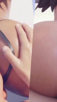 Ana Overwatch Velký zadek Zezadu anální šukání - Škádlení thighjob Cumshot - 3D animace