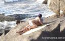 Amateurs videos: Esposa caliente engañando a su marido en la playa