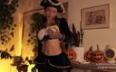Effy Loweell studio: Effy s-a îmbrăcat ca un pirat sexy își modelează corpul perfect și îți arată țâțele...