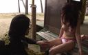 JAPAN IN LOVE: विकृत जापानी दृश्य-2_busty काले बाल वाली जापानी की समुद्र तट पर घर पर चुदाई चूत में वीर्य में समाप्त होती है