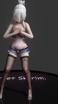 [mmd] ハクウィグルスケベブラックシルクジーンズメガネ