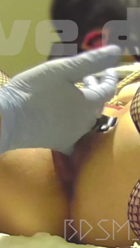 BDSM urethral training... clitoral vibrator fixed & urethral pinky finger insertion... Female urethra that bites down to ...