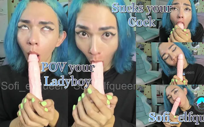 Sofi_elfqueen: POV Your Ladyboy Sucks Your Big Cock