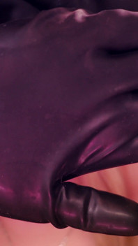 Asmr: Black Work Gloves. Arya Grander
