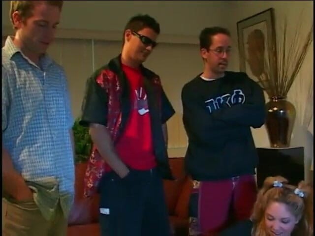 Wild Suckers: Three hot cock hunks get a sexy blowjob from a...