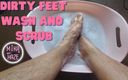 Mika Haze: Stora smutsiga fötter tvättar och skrubbar
