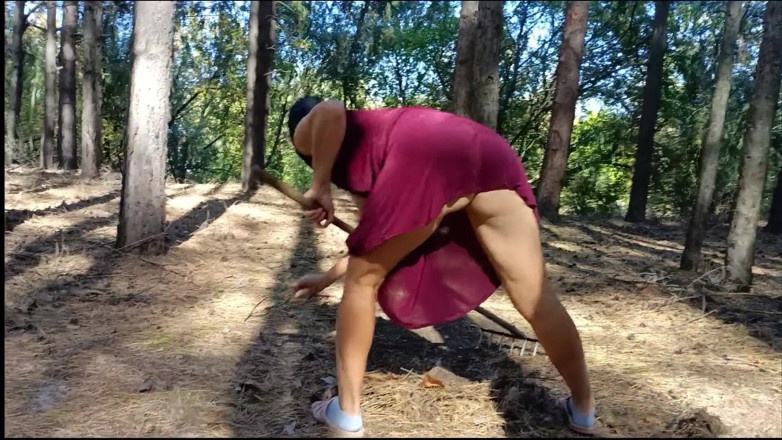 SexyAnka: Sexe avec un beau-fils dans la forêt