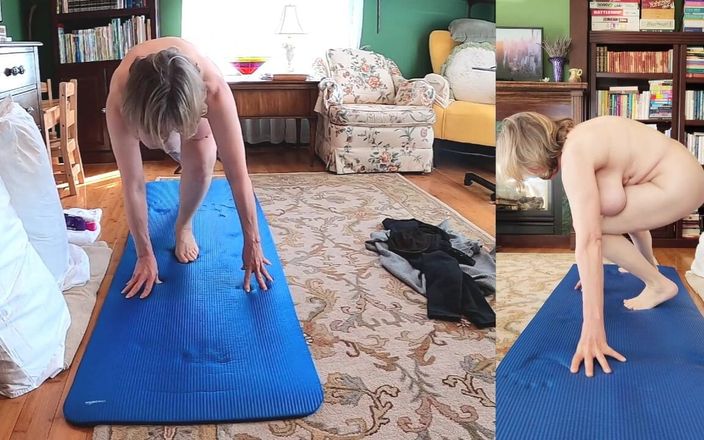 Marie Rocks, 60+ GILF: Yoga nine kendini boşaltıyor