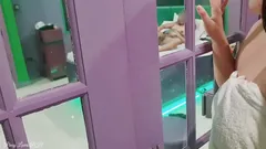 Aziatisch trio met echte seks