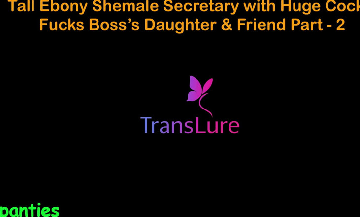 TransLure: English Audio Sex Story - Tall Ebony Shemale Secretary with Huge...