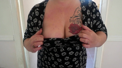 Amy Black the Slutty Scottish MILF: Amy goes for a walk in the woods