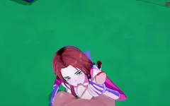 Atom Eve si fa scopare pov su una terrazza. Invincibile hentai.