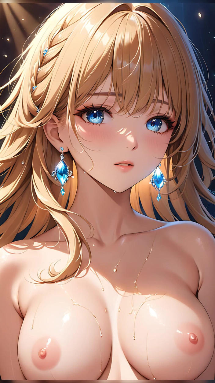 LustRender: Welon światła: piękna młoda kobieta z magicznymi pasmami na twarzy