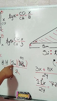 27 trygonometria: Oblicz wysokość i powierzchni trójkąta - Matematyka seksualna - Duszę Azaghal