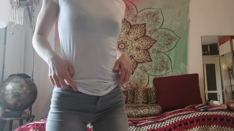Miss Flora: Just Showing off My Strapon Abs
