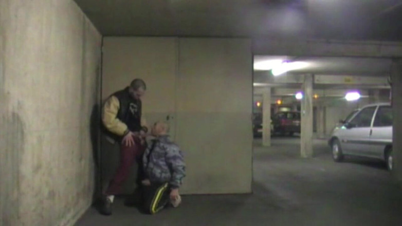 Gaybareback: Fucked in parking at night by scally boy