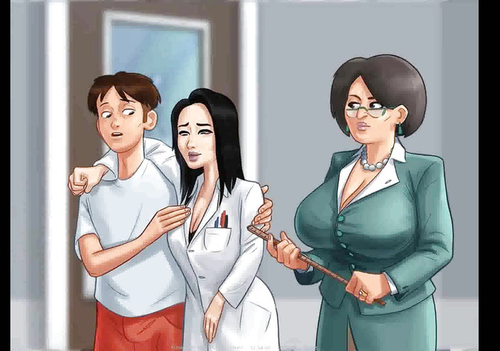 Dirty GamesXxX: Sommarsaga: MILF professor går runt på college med dildo i...