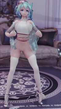 Hatsune (g)i-dle - Queencard Queen Erotisch Uniform Striptease Kolossale borsten Schudden