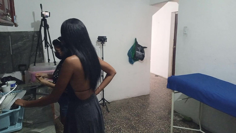 NEGRITA SEXY: Komşumu ziyaret ediyorum ve sonra çok sevdiğim adam bizi yasak yapmak...