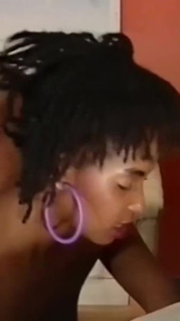 Amazing ebony girl getting rammed with thick white cock