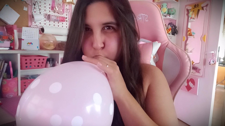 melu_world: Puffy Cheeks Balloon Blowing - Bunny Looner