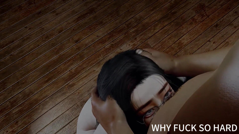 Why fuck so hard: 3D BBW gorąca azjatycka dziewczyna z college'u dostała jej duży...