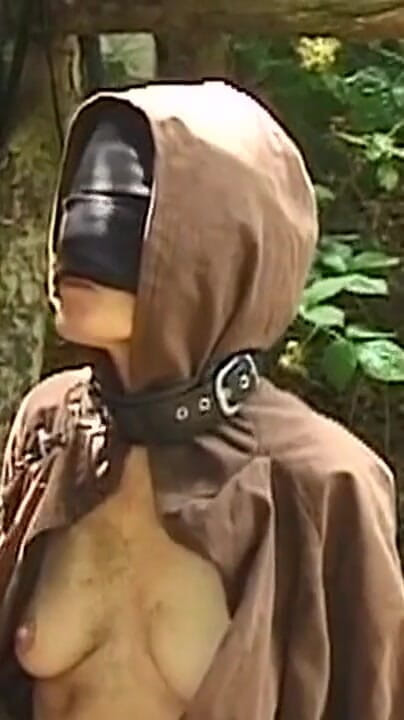 Bangora clips: Mature MILF in Monk Robes Sucks Cock Blindfolded Outdoors