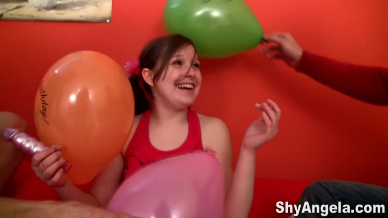 Venus Media - Teens: Shy Angela - Cute teen and her bf threesome with neighbour...