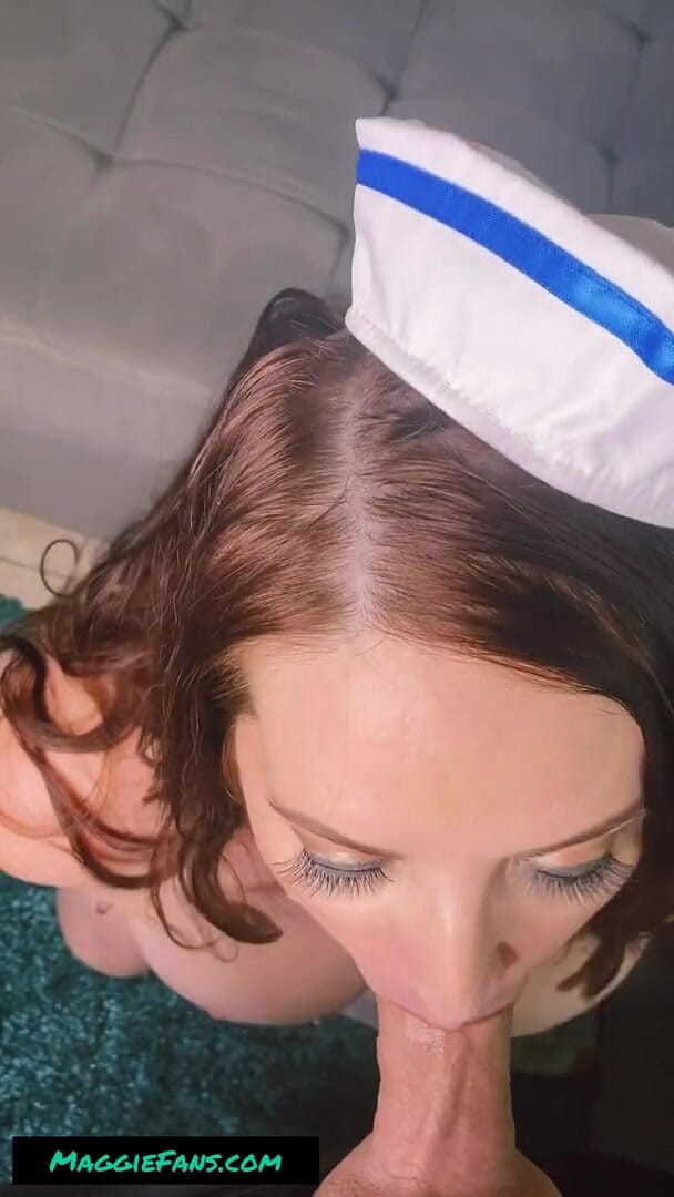 Maggie Green: Maggie Green hot milf sailor loves to suck