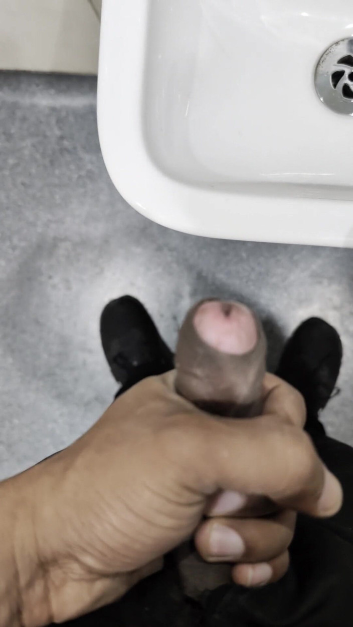 Mrhorny4u96: Playing with Cock in Public Toilet Not Cum