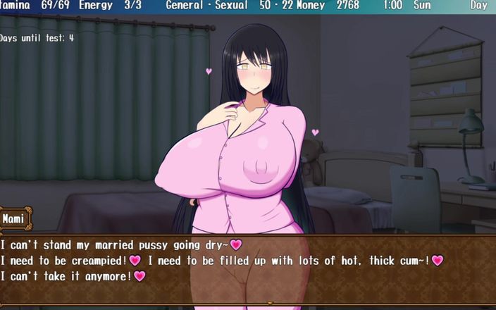 NSFW Gaming: Sống với dì của tôi - cảnh làm tình
