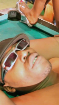 Black bitches pleasing him orally
