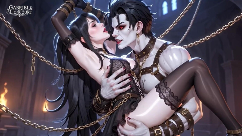 Gabriel de Lioncourt AI: Vampire Gothic Fantasi 1 - Hentai Ai Dihasilkan