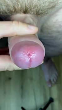Großer schwanz, riesige cumshot nahaufnahme