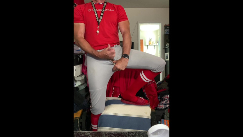 JockDad87: Jockdad87 बेसबॉल गियर में किनारों और लाल धारीदार मोज़े