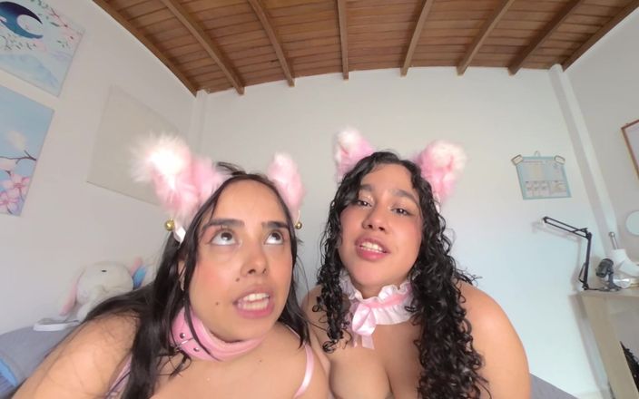 CuttiejennieVR: Flirterige katten laten je je eigen sperma eten, deel 2