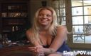 Simply POV: Blonďatá Pornohvězda Hollie Stevens dává POV honění