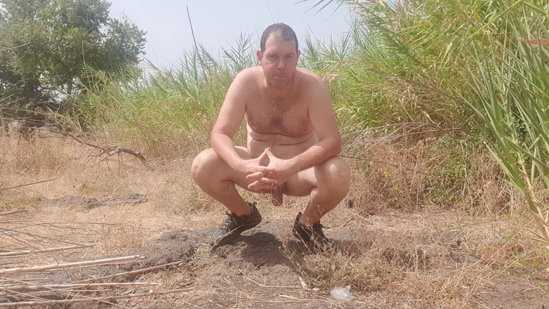 Mirko2589: A Boy Completely Naked in a Garden