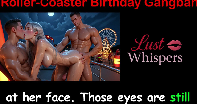LustWhispers: Achterbahn-geburtstag, gangbang - englische sexgeschichte