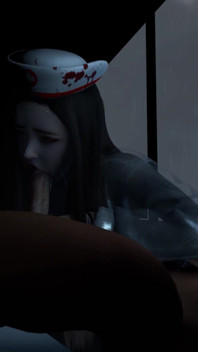 3D Cute Asian Nurse Cheating with Stranger in the Hospital