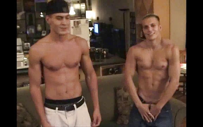 Young straight boy masturbation: Two friend strait 22 year sold masturbating