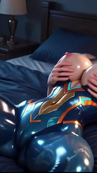 Samus Aran Zero Oblek Tease část 2 - Otevřený zip, mokrý oblek a hruď