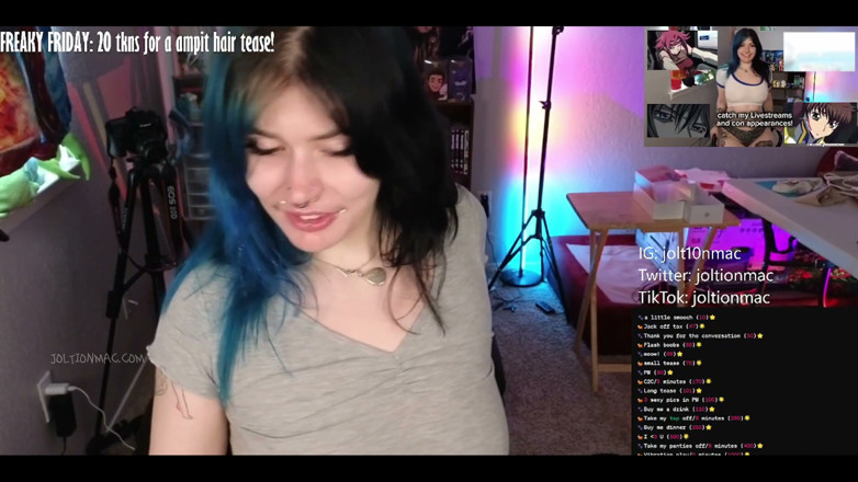 Joltionmac: Underarm Tease on Cam