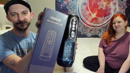 Sin Spice by Sophia Sinclair and Jasper Spice: Foreglad Fenian automatic masturbator unboxing