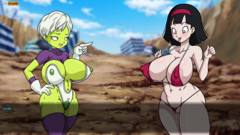LewdArcade: Dragon boll z zanj parodisi seks oyunu - süper sürtük z...