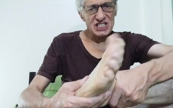 Big uncut hard cock: Feticismo del piede speciale