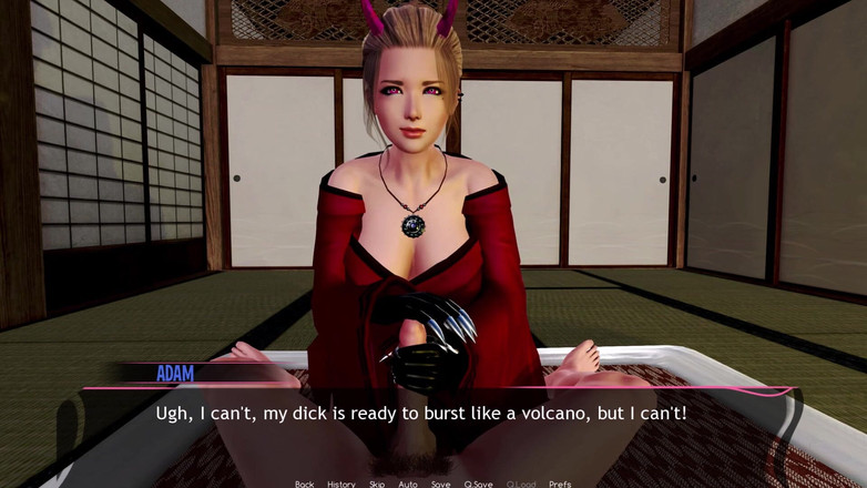 3D Cartoon Porn: 杂音2 - D女神给亚当打手枪直到他射精